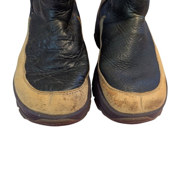 Ulu Tupik Shearling-Lined Pebbled Bison Leather Boots Brown Men's Size 10 - Picture 5 of 11